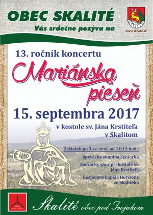 Mariánska pieseň 2017